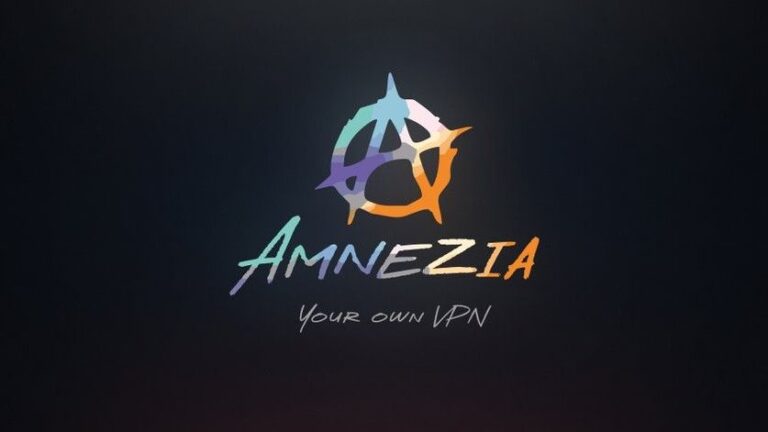 Amnezia VPN logo on black background