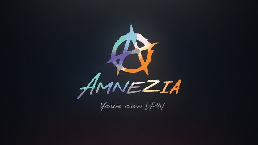 Amnezia VPN logo on black background