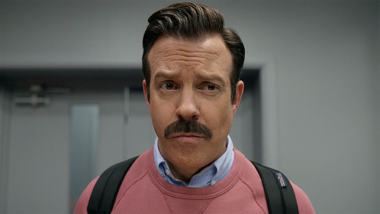 A close-up of a quizzical Ted in Ted Lasso season 4 episode 9