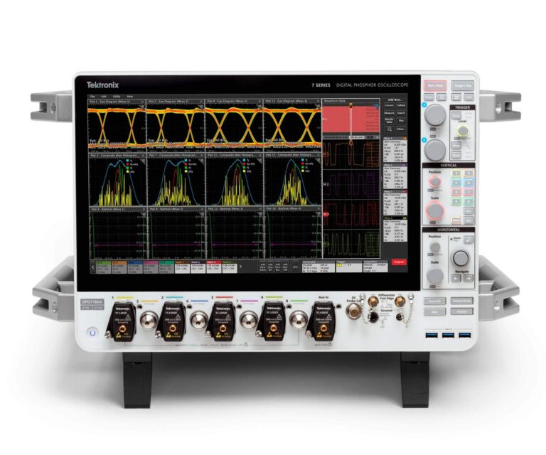 The Tektronix 7 series DPO digital phosphor oscilloscope
