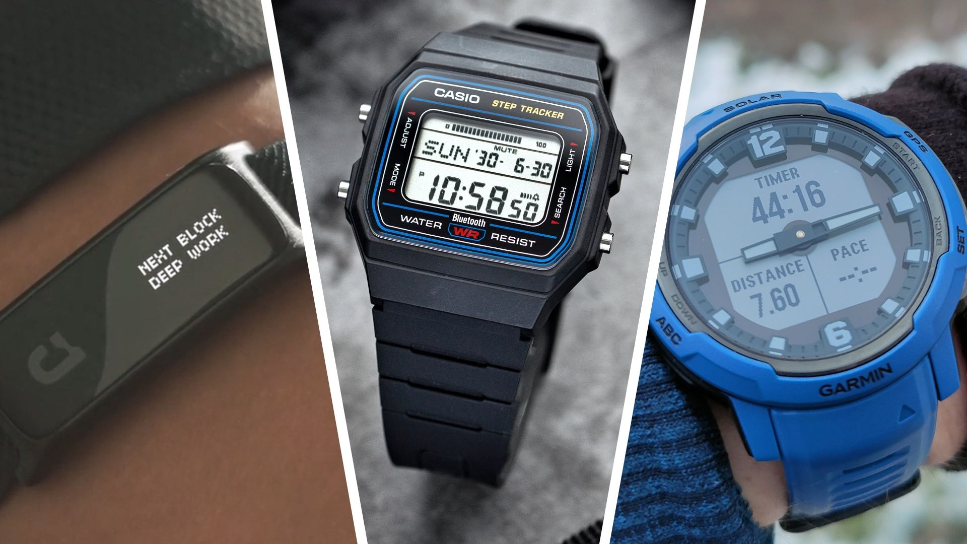 6 fitness trackers that do something different — including the viral retro Casio with hidden depths, and a tracker with a 400-day battery