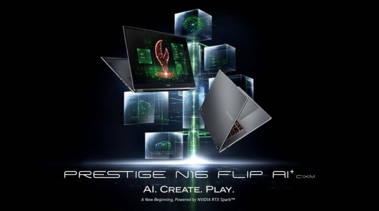 MSI Prestige N16 Flip AI+ notebook