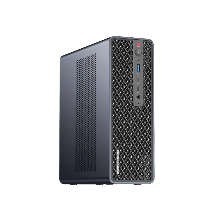 The Minisforum MS-S1 MAX-P495 pictured