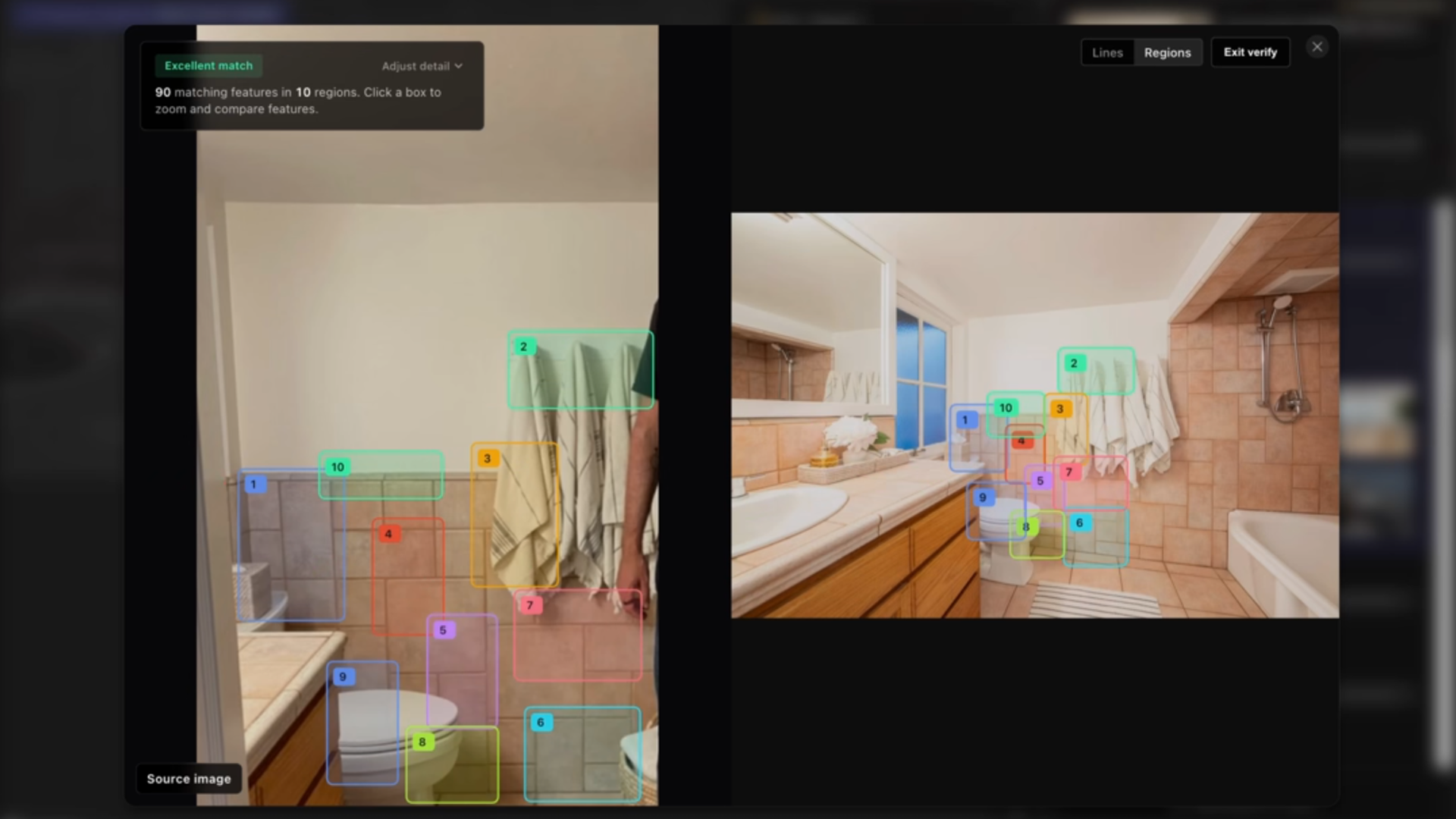Photo analysis cross-matching