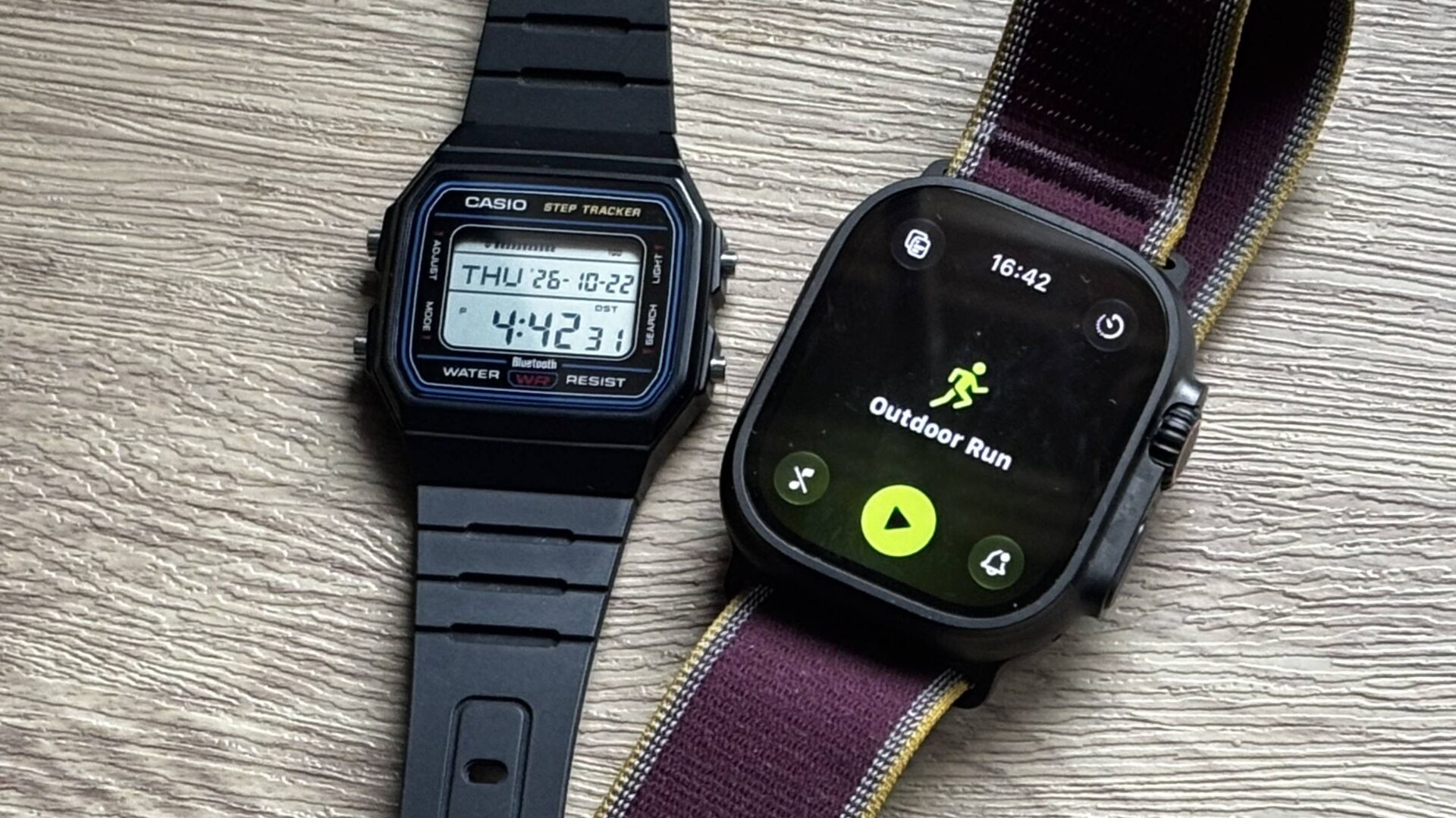 I tested my Apple Watch Ultra 4 against Casio's cheap step-counting retro watch, the Casio F-B100W — and both watches' calculations were shockingly similar, despite the huge price difference