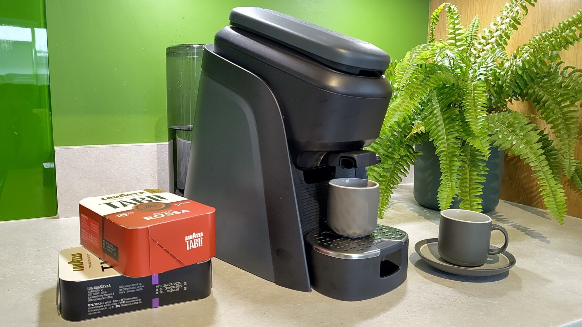 Say goodbye to plastic pod waste: the Lavazza Tabli uses pressed coffee tablets to make quick, rich espresso that tastes genuinely fresh